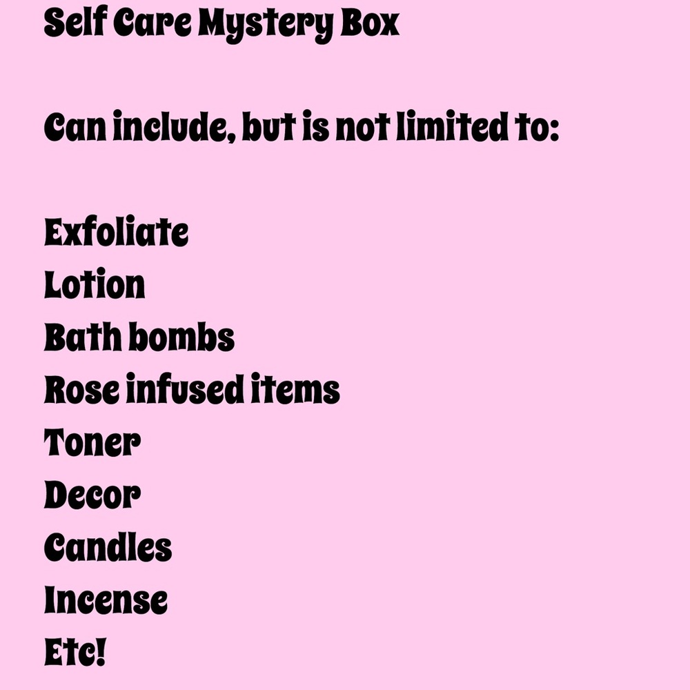 Self Care Mystery Box